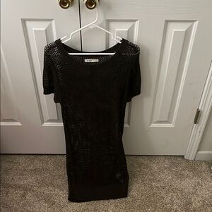 Elegant Brown Sleeveless Dress